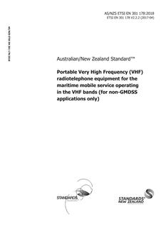 AS/NZS ETSI EN 301 178:2018