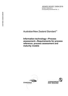 AS/NZS ISO/IEC 33004:2016