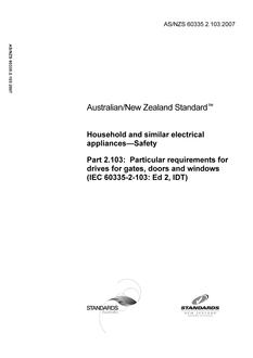 AS/NZS 60335.2.103:2007