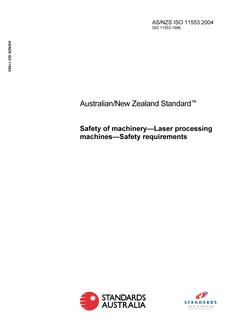 AS/NZS ISO 11553:2004