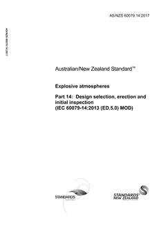 AS/NZS 60079.14:2017