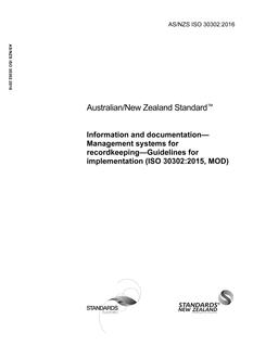 AS/NZS ISO 30302:2016