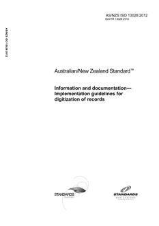 AS/NZS ISO 13028:2012