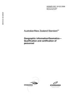 AS/NZS ISO 19122:2006