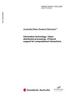 AS/NZS ISO/IEC 14752:2003