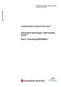 AS/NZS ISO/IEC 15475.3:2003