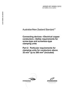 AS/NZS IEC 60999.2:2012