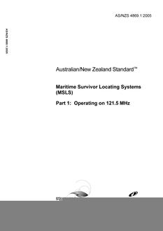 AS/NZS 4869.1:2005