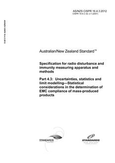 AS/NZS CISPR 16.4.3:2012