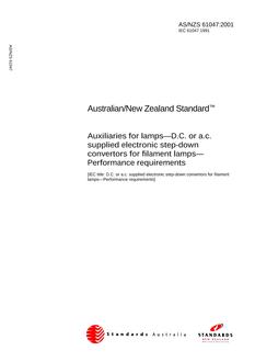 AS/NZS 61047:2001