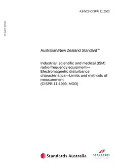 AS/NZS CISPR 11:2002