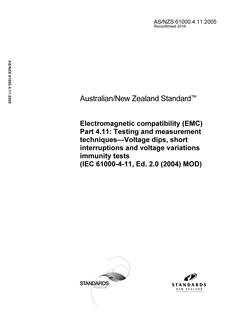 AS/NZS 61000.4.11:2005