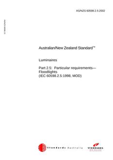 AS/NZS 60598.2.5:2002