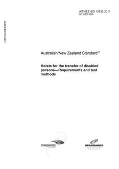 AS/NZS ISO 10535:2011