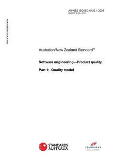 AS/NZS ISO/IEC 9126.1:2005