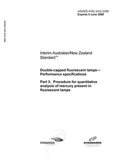 AS/NZS 4782.3(INT):2006