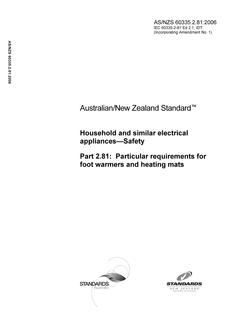 AS/NZS 60335.2.81:2006