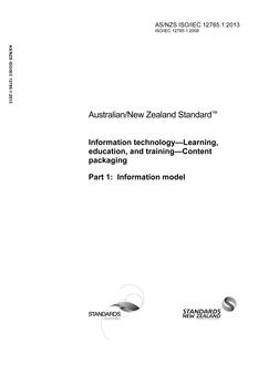 AS/NZS ISO/IEC 12785.1:2013