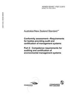 AS/NZS ISO/IEC 17021.2:2013