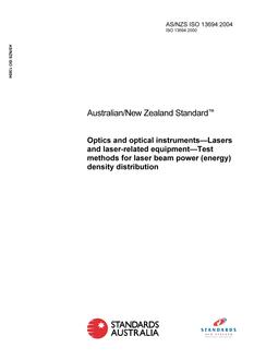 AS/NZS ISO 13694:2004