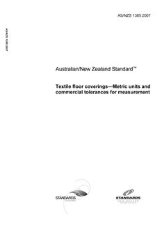 AS/NZS 1385:2007