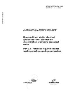 AS/NZS 60704.2.4:2009