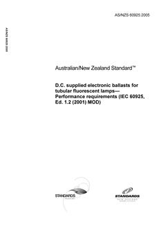 AS/NZS 60925:2005