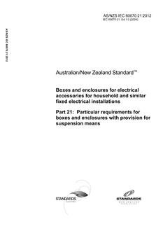 AS/NZS IEC 60670.21:2012