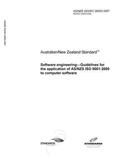 AS/NZS ISO/IEC 90003:2007