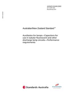 AS/NZS 61049:2002