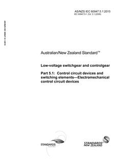 AS/NZS IEC 60947.5.1:2015