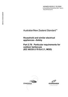 AS/NZS 60335.2.78:2005