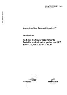 AS/NZS 60598.2.7:2005