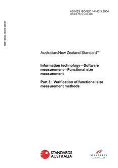 AS/NZS ISO/IEC 14143.3:2004