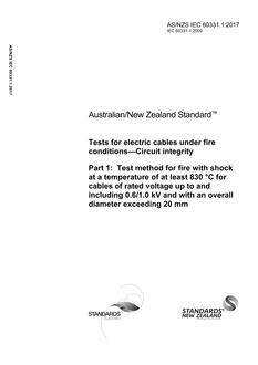 AS/NZS IEC 60331.1:2017