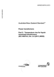 AS/NZS 60076.2:2013