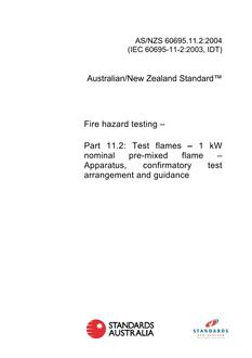 AS/NZS 60695.11.2:2004