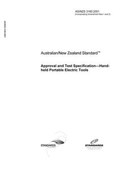 AS/NZS 3160:2001