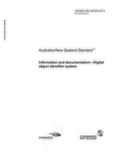 AS/NZS ISO 26324:2013