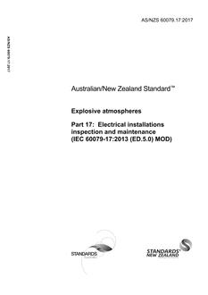 AS/NZS 60079.17:2017