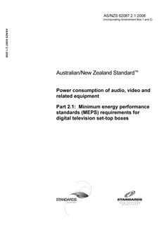 AS/NZS 62087.2.1:2008