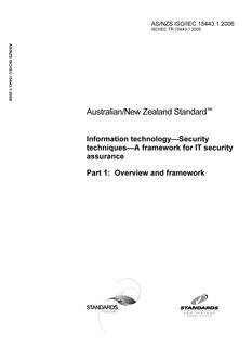 AS/NZS ISO/IEC 15443.1:2006