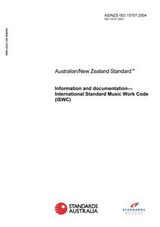 AS/NZS ISO 15707:2004