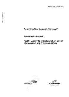 AS/NZS 60076.5:2012