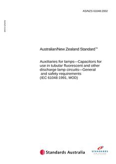 AS/NZS 61048:2002