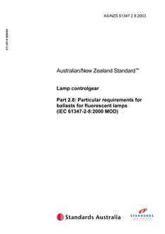 AS/NZS 61347.2.8:2003