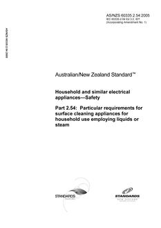 AS/NZS 60335.2.54:2005