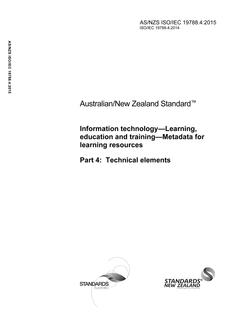 AS/NZS ISO/IEC 19788.4:2015