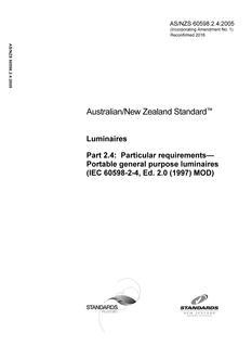 AS/NZS 60598.2.4:2005