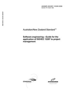 AS/NZS ISO/IEC 16326:2006